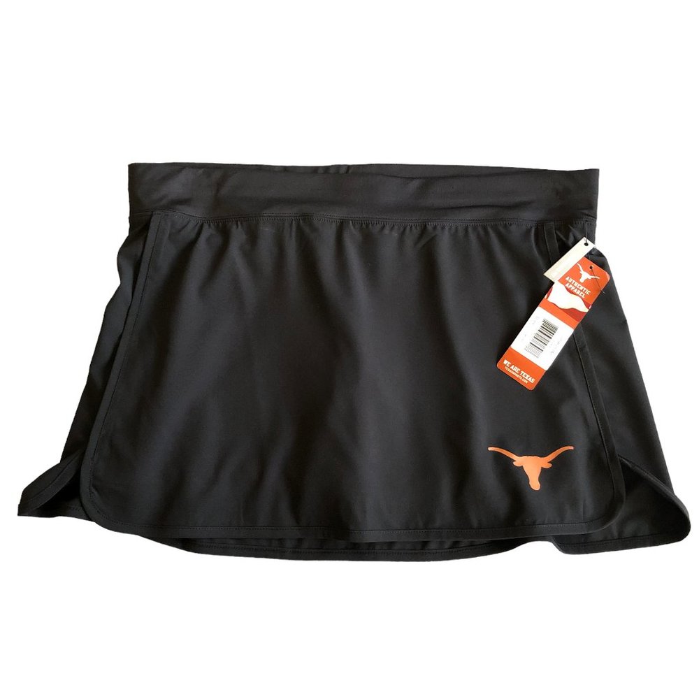 NWT University of Texas Longhorns Black Orange Skort Skirt SZ Medium